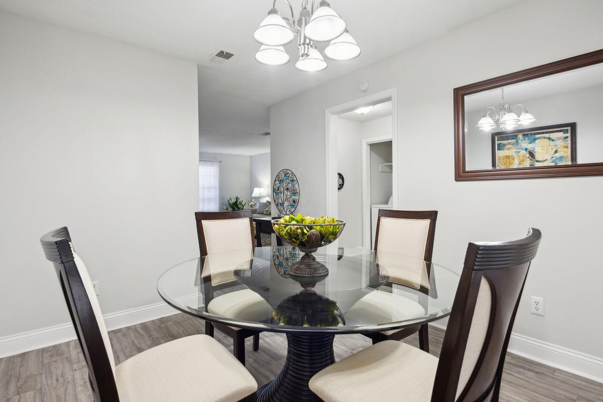 Dining area in a Quail Run apartment home