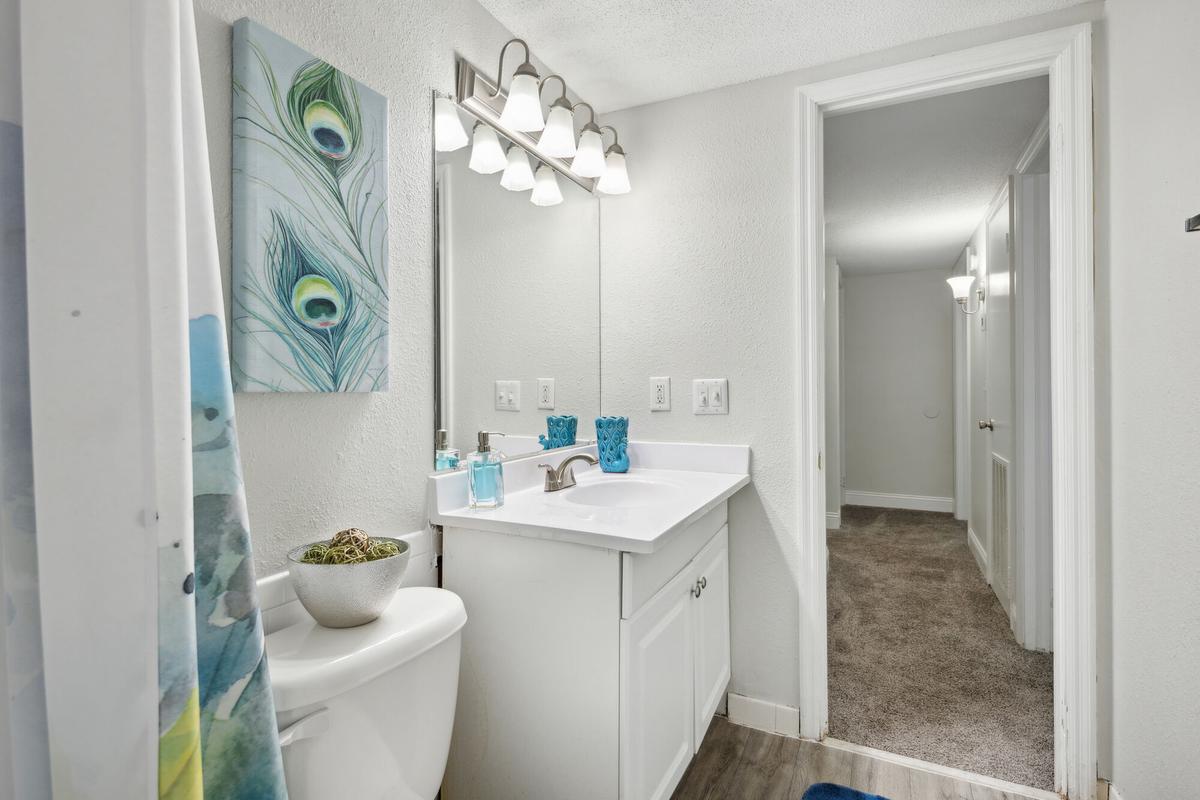 Bathroom in a Quail Run apartment home